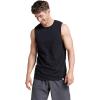 Russell Athletic Men’s Dri-Power Cotton Blend Sleeveless Muscle Shirts, Moisture Wicking Odor Protection UPF 30+, Sizes S-4X(Black)
