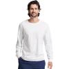 Russell Athletic Men’s Dri-Power Long Sleeve Tees, Moisture Wicking, Odor Protection, UPF 30+(White)
