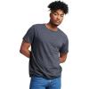 Russell Athletic Mens Dri-Power Short Sleeve Tees, Moisture Wicking, Odor Protection, UPF 30+, Sizes S-4x(Black Heather)