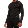 Russell Athletic Men’s Fitted Not Tight Long Sleeve Performance T-Shirt(Black)