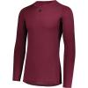 Russell Athletic Men’s Long Sleeve Compression Tee(Maroon)