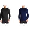 Russell Athletic Men’s Long Sleeve Performance Tee(Black/Navy)