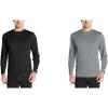 Russell Athletic Men’s Long Sleeve Performance Tee(Black/Steel)