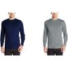 Russell Athletic Men’s Long Sleeve Performance Tee(Navy/Steel)