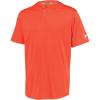 Russell Athletic Mens Men’s 2-Button Baseball Jersey – Short Sleeve Moisture-Wicking Dri-Power Performance Shirt(Burnt Orange)
