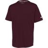 Russell Athletic Mens Men’s 2-Button Baseball Jersey – Short Sleeve Moisture-Wicking Dri-Power Performance Shirt(Maroon)