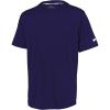 Russell Athletic Mens Men’s 2-Button Baseball Jersey – Short Sleeve Moisture-Wicking Dri-Power Performance Shirt(Purple)