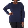 Russell Athletic Women’s Cotton Performance T-Shirts(Long Sleeve – Navy)