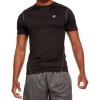 Russell Men’s Active Athletic Fitted Not Tight Dri-Power Short Sleeve Performance T-Shirt for Gym, Running(Black)