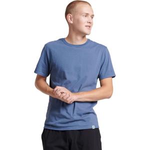 Russell Athletic Mens Dri-Power Short Sleeve Tees, Moisture Wicking, Odor Protection, UPF 30+, Sizes S-4x(Vintage Blue)