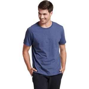 Russell Athletic Mens Dri-Power Short Sleeve Tees, Moisture Wicking, Odor Protection, UPF 30+, Sizes S-4x(Vintage Heather Navy)