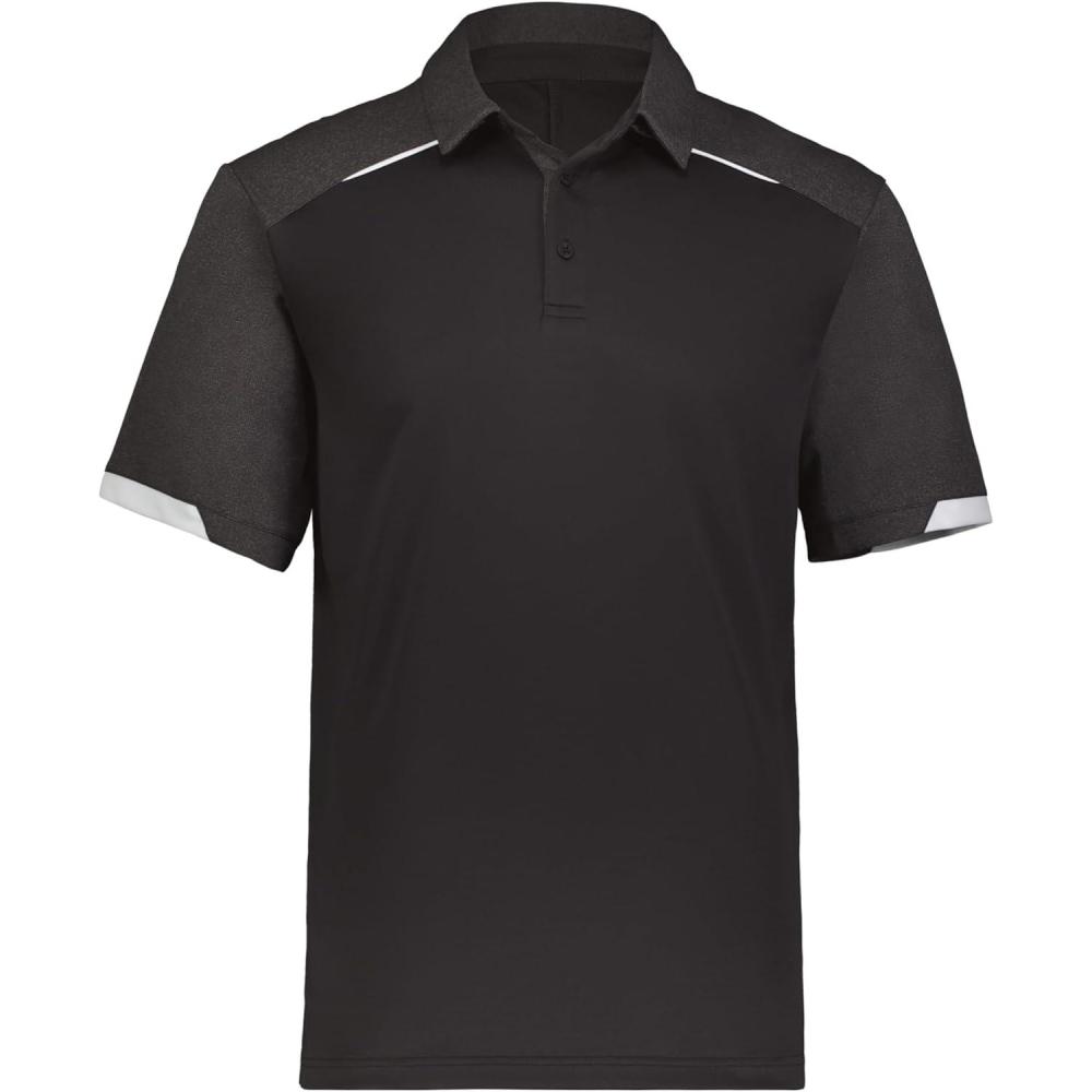 imageRussell Athletic Mens Legend Polo Shirt MoistureWicking Performance Classic FitBlack