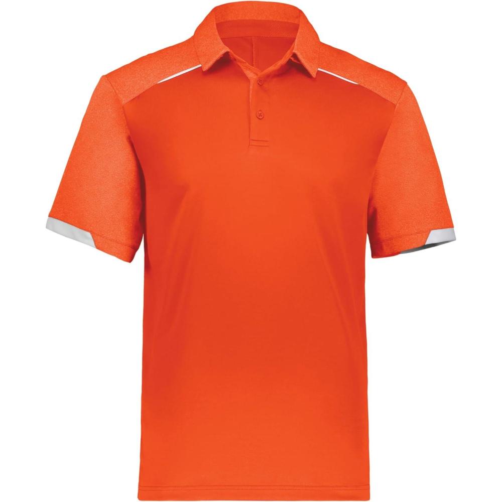 imageRussell Athletic Mens Legend Polo Shirt MoistureWicking Performance Classic FitBurnt Orange