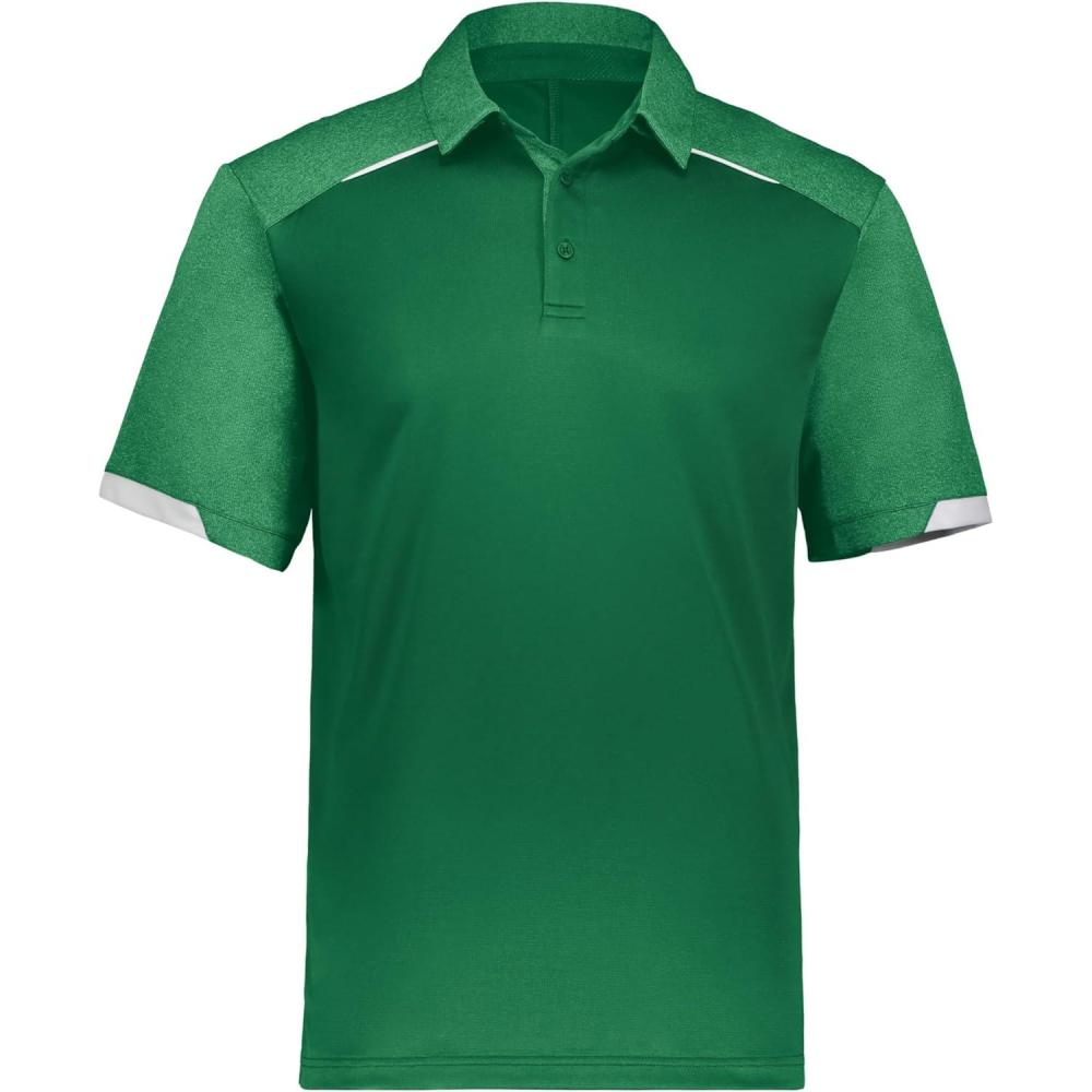 imageRussell Athletic Mens Legend Polo Shirt MoistureWicking Performance Classic FitKelly