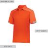 Russell Athletic Men’s Legend Polo Shirt, Moisture-Wicking Performance, Classic Fit(Burnt Orange)
