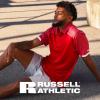 Russell Athletic Men’s Legend Polo Shirt, Moisture-Wicking Performance, Classic Fit(Dark Green)