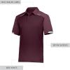 Russell Athletic Men’s Legend Polo Shirt, Moisture-Wicking Performance, Classic Fit(Maroon)