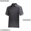 Russell Athletic Men’s Legend Polo Shirt, Moisture-Wicking Performance, Classic Fit(Stealth)
