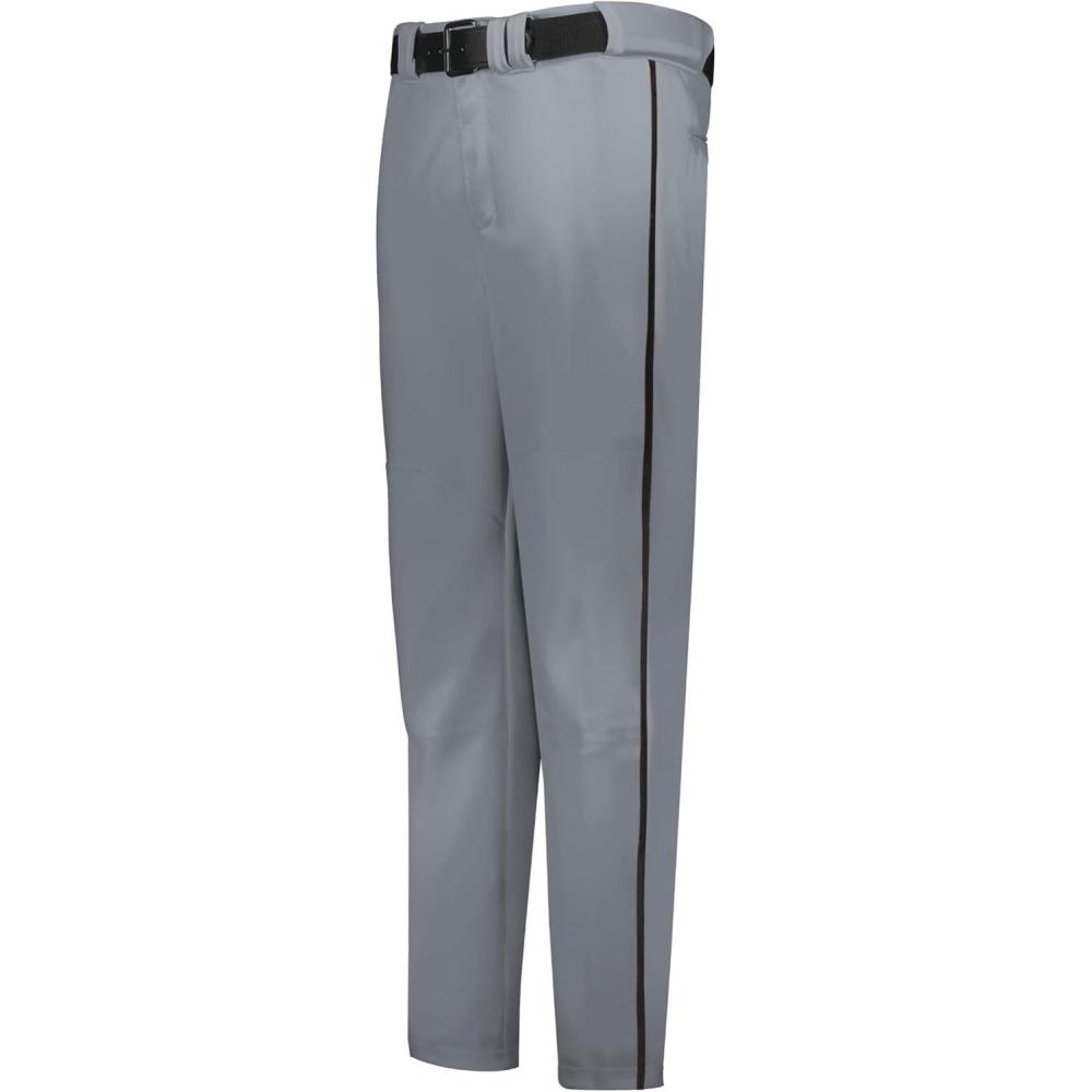 imageRussell Athletic Boys Youth Piped Baseball Pant  Comfort Style and DurabilityBaseball GreyBlack