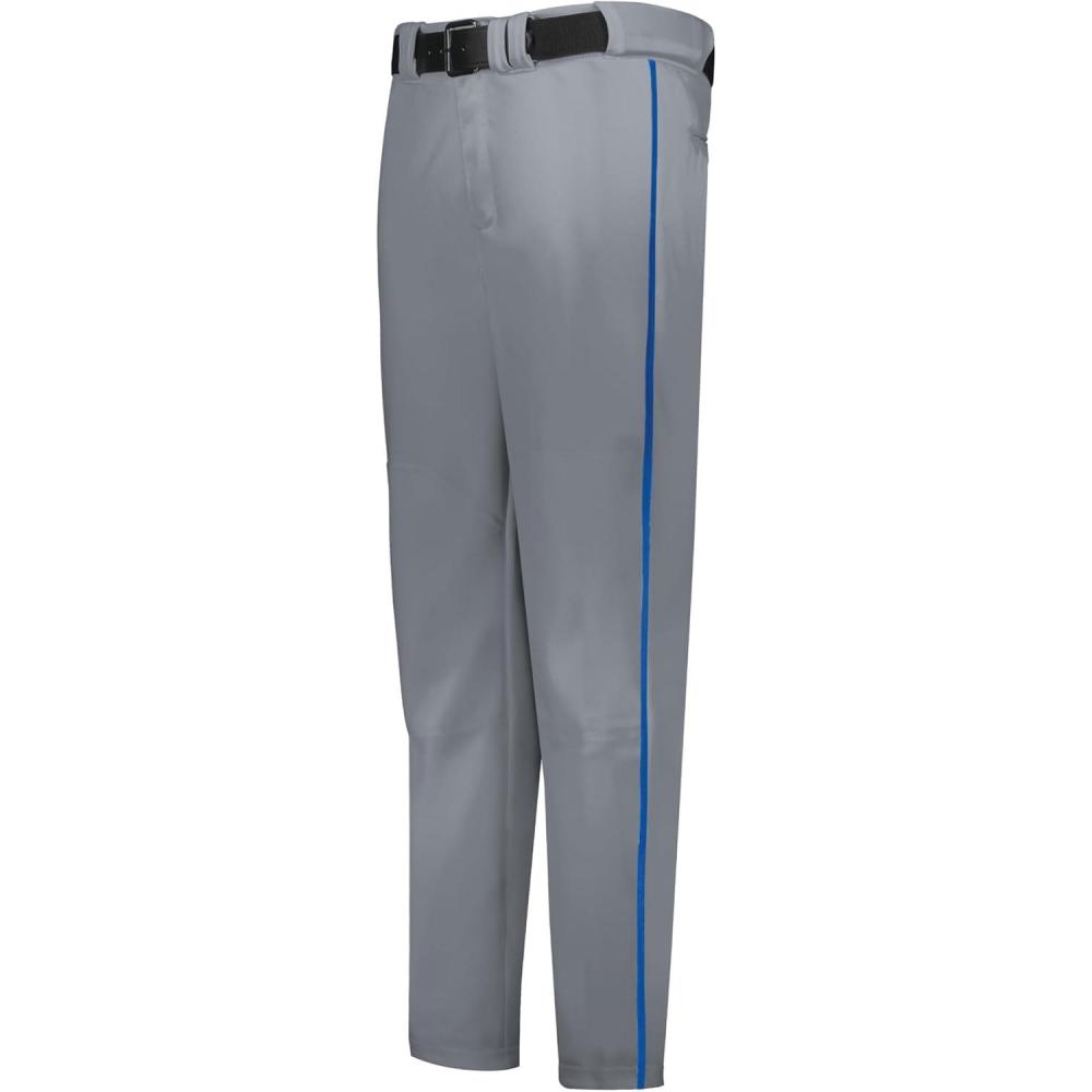 imageRussell Athletic Boys Youth Piped Baseball Pant  Comfort Style and DurabilityBaseball GreyRoyal