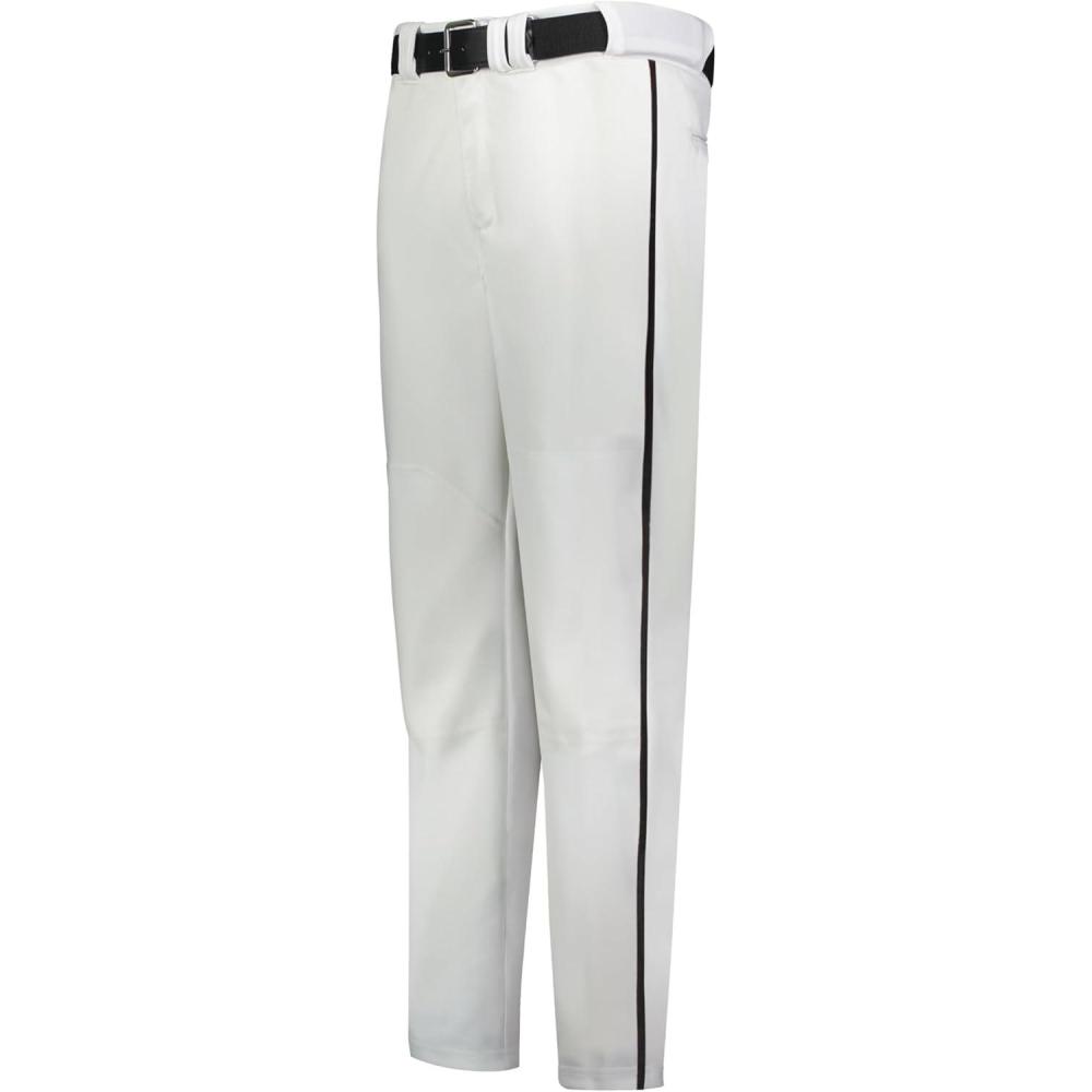 imageRussell Athletic Boys Youth Piped Baseball Pant  Comfort Style and DurabilityWhiteBlack