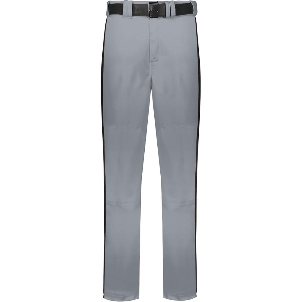 imageRussell Athletic Piped Change Up Baseball Pant  Comfort and Performance Ideal for Baseball Softball and FastpitchBaseball GreyBlack