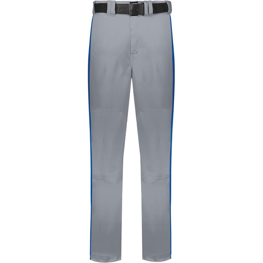 imageRussell Athletic Piped Change Up Baseball Pant  Comfort and Performance Ideal for Baseball Softball and FastpitchBaseball GreyRoyal