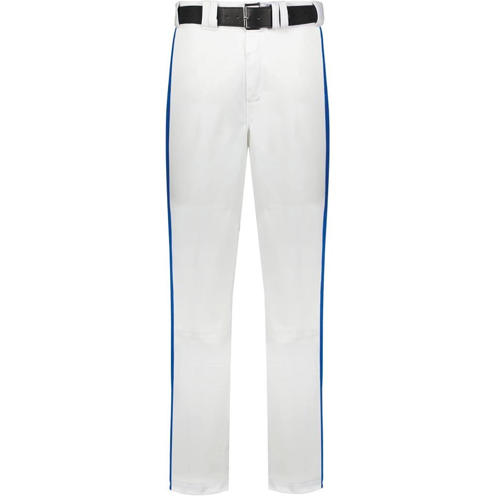 imageRussell Athletic Piped Change Up Baseball Pant  Comfort and Performance Ideal for Baseball Softball and FastpitchWhiteRoyal