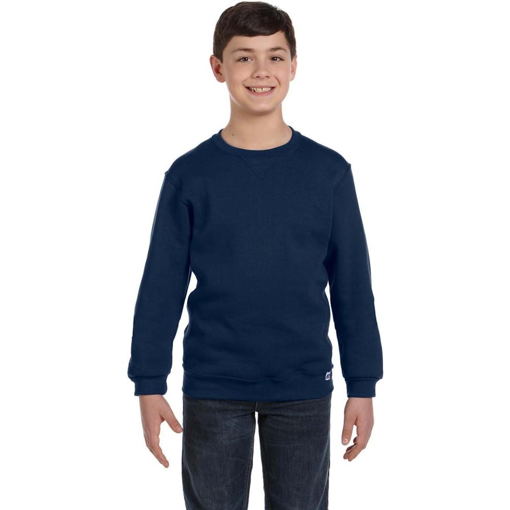 imageRussell Youth DriPower Fleece Hoodies ampamp Sweatshirts Moisture Wicking Sizes SXLNavy