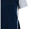 Russell Athletic 2-Button Color Block Jersey-Stylish Short Sleeve Baseball & Softball Shirt for Active Women(Navy/Baseball Grey)
