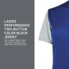 Russell Athletic 2-Button Color Block Jersey-Stylish Short Sleeve Baseball & Softball Shirt for Active Women(Royal/Baseball Grey)