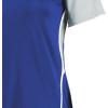 Russell Athletic 2-Button Color Block Jersey-Stylish Short Sleeve Baseball & Softball Shirt for Active Women(Royal/Baseball Grey)