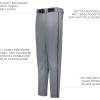 Russell Athletic Boys Youth Piped Baseball Pant – Comfort, Style and Durability(Baseball Grey/Black)