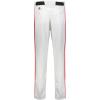 Russell Athletic Boys Youth Piped Baseball Pant – Comfort, Style and Durability(White/True Red)