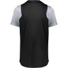 Russell Athletic Boy’s Youth Two-Button Placket Baseball Jersey Cool, Stay Dry with Mesh Inserts & Moisture Wicking(Black/Baseball Grey)