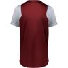 Russell Athletic Boy’s Youth Two-Button Placket Baseball Jersey Cool, Stay Dry with Mesh Inserts & Moisture Wicking(Cardinal/Baseball Grey)