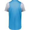 Russell Athletic Boy’s Youth Two-Button Placket Baseball Jersey Cool, Stay Dry with Mesh Inserts & Moisture Wicking(Columbia Blue/Baseball Grey)
