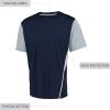 Russell Athletic Boy’s Youth Two-Button Placket Baseball Jersey Cool, Stay Dry with Mesh Inserts & Moisture Wicking(Navy/Baseball Grey)