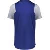 Russell Athletic Boy’s Youth Two-Button Placket Baseball Jersey Cool, Stay Dry with Mesh Inserts & Moisture Wicking(Royal/Baseball Grey)