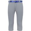 Russell Athletic Girls Deck Softball Knicker: Belt Loop Pants with Pockets-Premium Quality for Active Play(Baseball Grey)