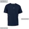 Russell Athletic Men’s Short Sleeve Pullover Cage Jacket – Lightweight Sports Outerwear(Navy/White)