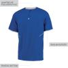 Russell Athletic Men’s Short Sleeve Pullover Cage Jacket – Lightweight Sports Outerwear(Royal/White)