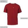Russell Athletic Men’s Short Sleeve Pullover Cage Jacket – Lightweight Sports Outerwear(True Red/White)