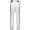 Russell Athletic Piped Change Up Baseball Pant – Comfort and Performance Ideal for Baseball, Softball, and Fastpitch(White/Black)