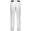 Russell Athletic Piped Change Up Baseball Pant – Comfort and Performance Ideal for Baseball, Softball, and Fastpitch(White/Navy)
