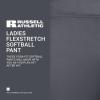 Russell Athletic Women’s FlexStretch Softball Pant – Belt Loop Design, Pockets Included for Ultimate Comfort and Style(Stealth)