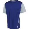 Russell Athletic Boy’s Youth Two-Button Placket Baseball Jersey Cool, Stay Dry with Mesh Inserts & Moisture Wicking(Royal/Baseball Grey)