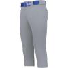 Russell Athletic Girls Deck Softball Knicker: Belt Loop Pants with Pockets-Premium Quality for Active Play(Baseball Grey)