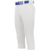 Russell Athletic Girls Deck Softball Knicker: Belt Loop Pants with Pockets-Premium Quality for Active Play(White)