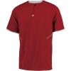 Russell Athletic Men’s Short Sleeve Pullover Cage Jacket – Lightweight Sports Outerwear(True Red/White)